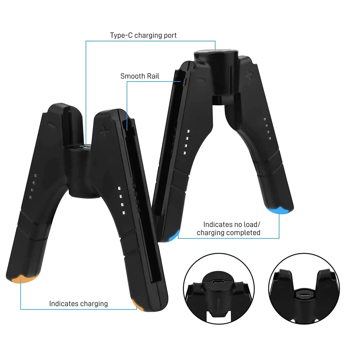 3 in 1 Joycon Charger Grip for Nintendo Switch