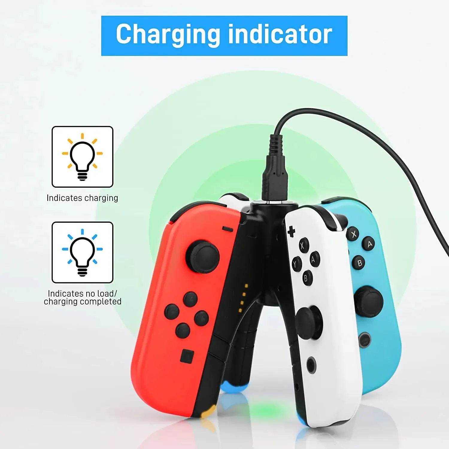3 in 1 Joycon Charger Grip for Nintendo Switch
