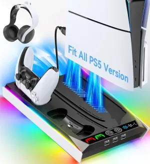 3 Level Fan Stand for Ps5 Console Cooling Charging
