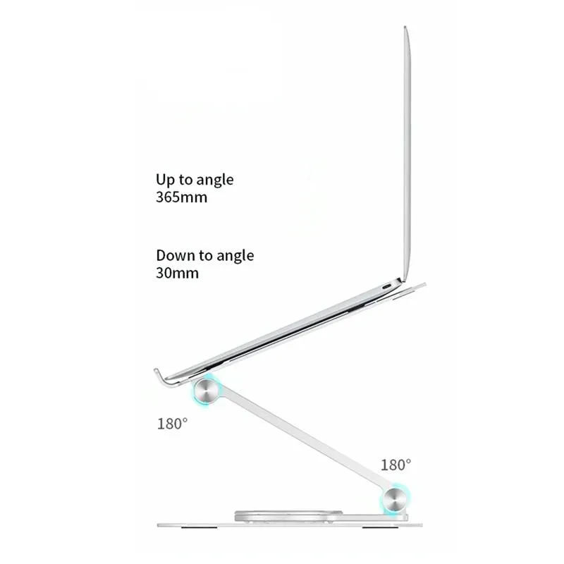 360° Rotating Aluminum Laptop Stand | Heat Dissipation
