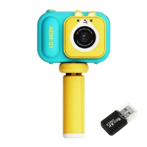 48MP Dual Lens Kids Digital Camera with 2.4" IPS Screen & 32GB TF Card | Blue Fox | With 64GB TF Card | Blue Fox