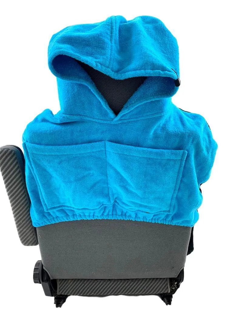 CAR SEAT COVER - Black/Turquoise