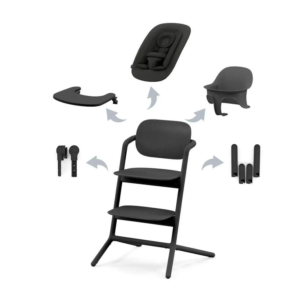 Cybex LEMO 4-in-1 Highchair - Stunning Black