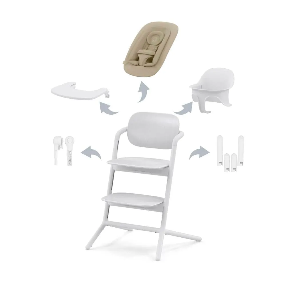 Cybex LEMO 4-in-1 Highchair - White