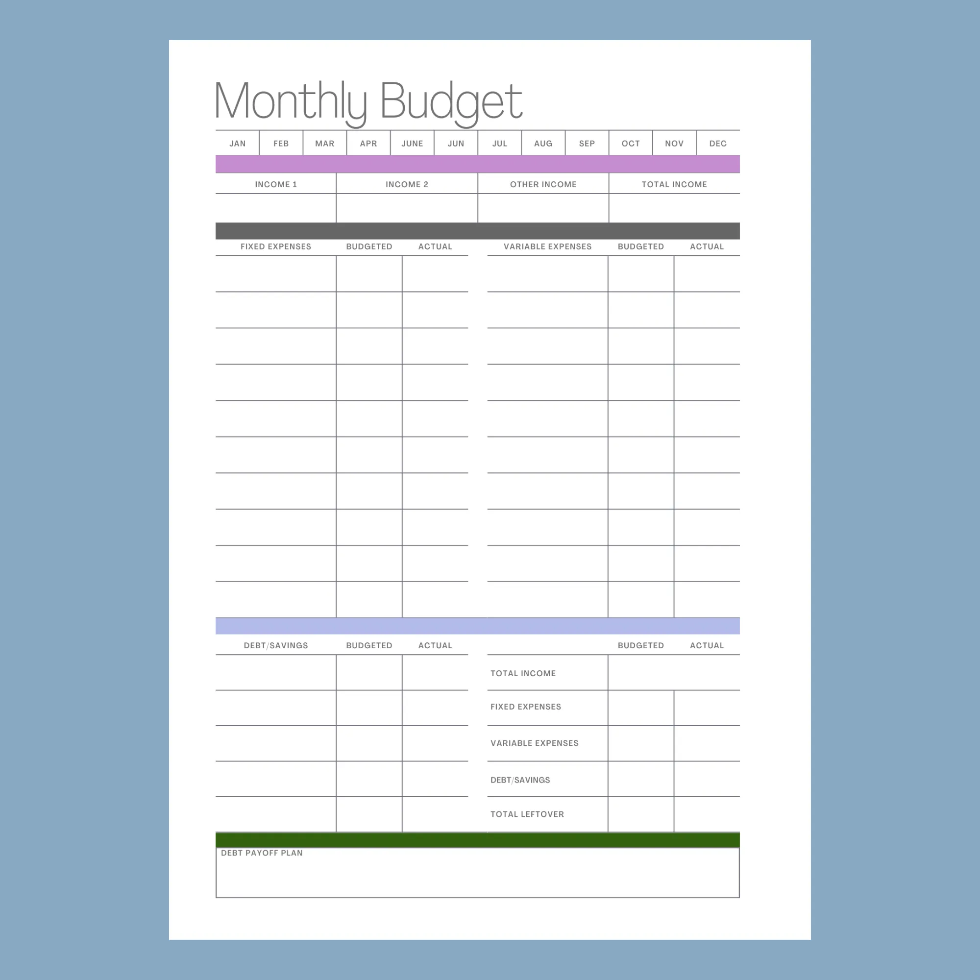 Daily Planner 2025:  Moonflower