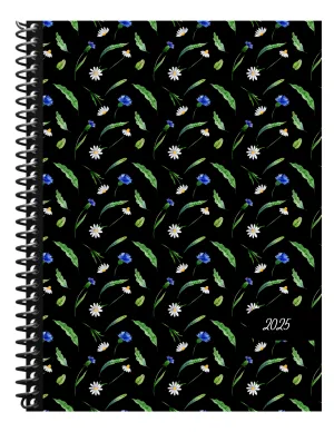 Daily Planner 2025:  Moonflower