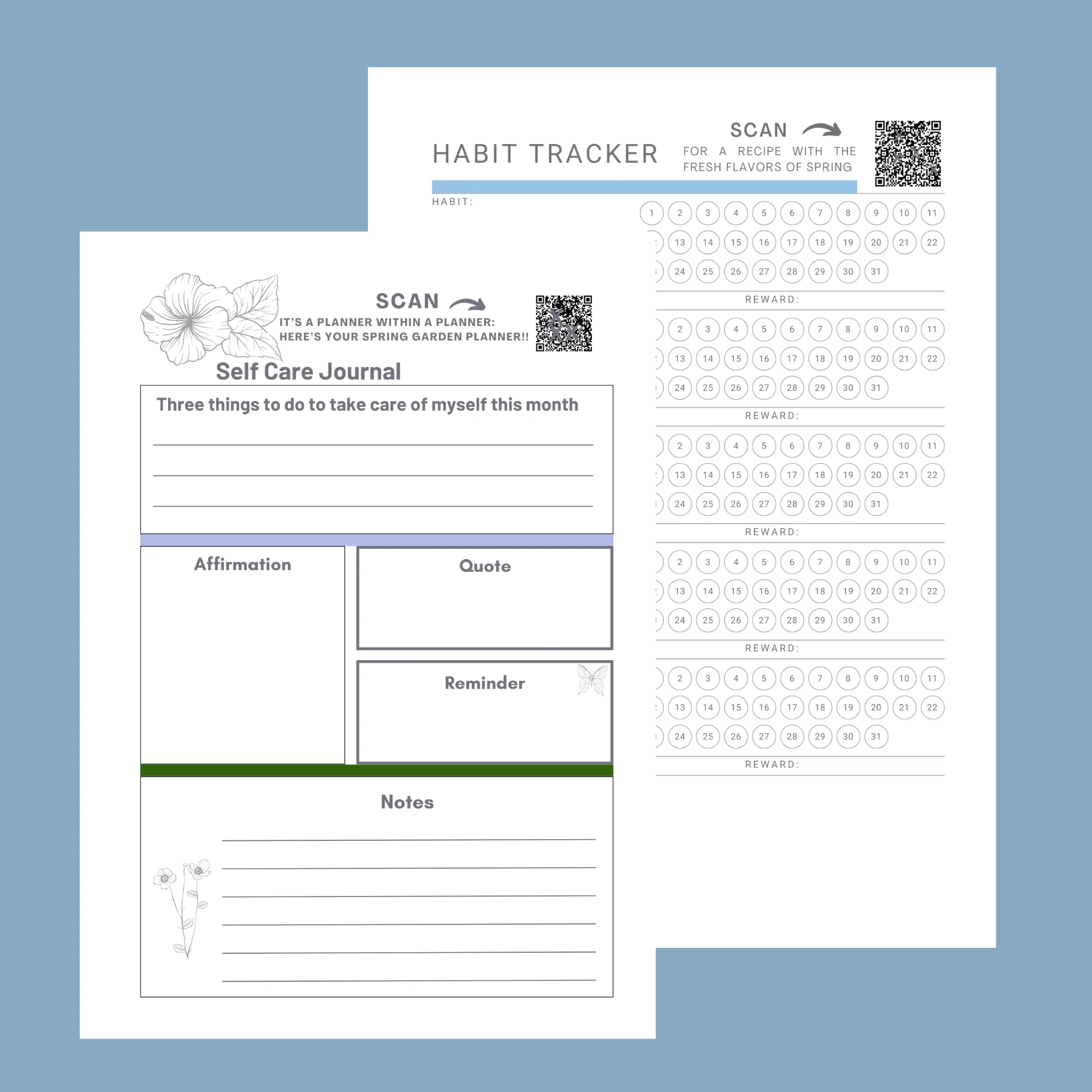Daily Planner 2025:  Moonflower