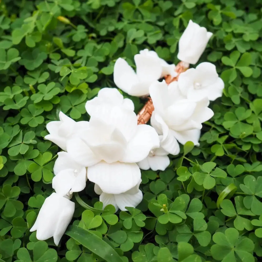 Flower Whisper Porcelain Hair Clip