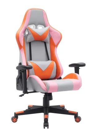 Gaming Chair - Grey/Orange