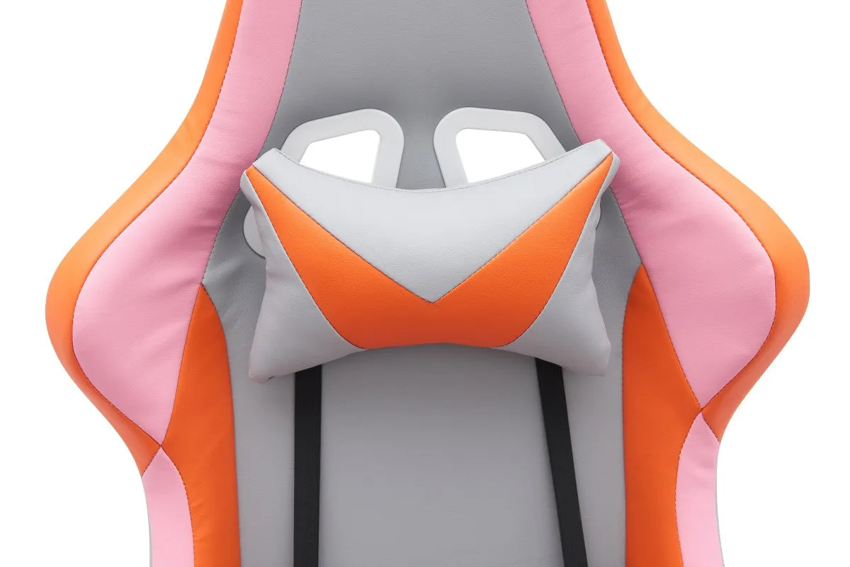 Gaming Chair - Grey/Orange