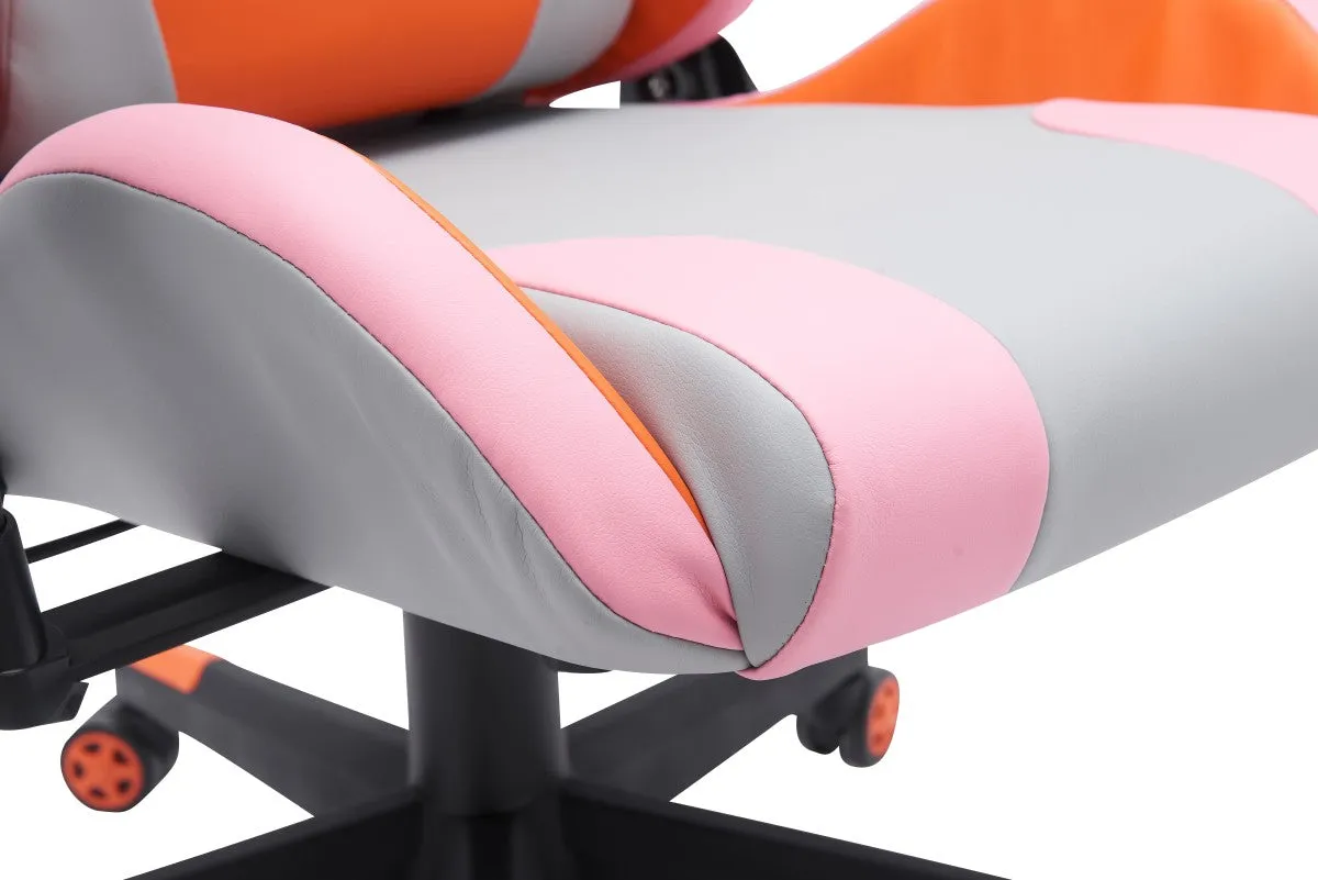 Gaming Chair - Grey/Orange
