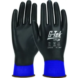 Protective Industrial Products Large 18 Gauge Seamless Nylon Work Gloves With Full Hand Polyurethane Coating And Knit Wrist