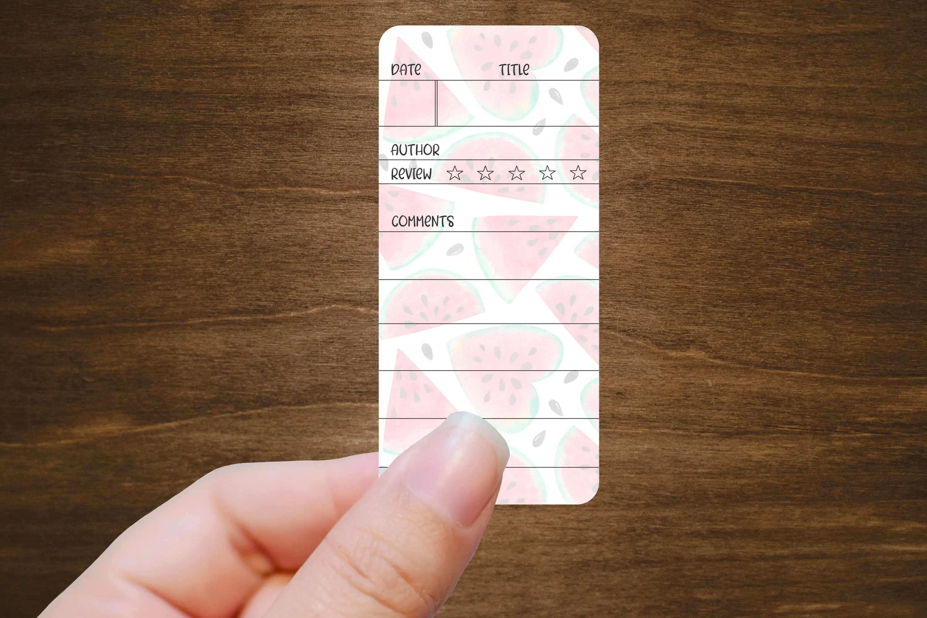 Reading Tracker Sticker - Single | Book List Stickers for Planners, Journals, and Habit Trackers | Die Cut, Matte Finish | Style B