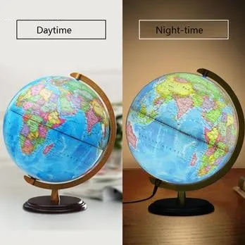 Rotary 32CM High-Definition World Globe with Light