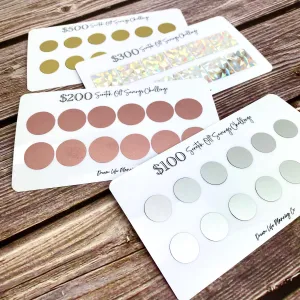 Scratch off Savings Challenge Cards