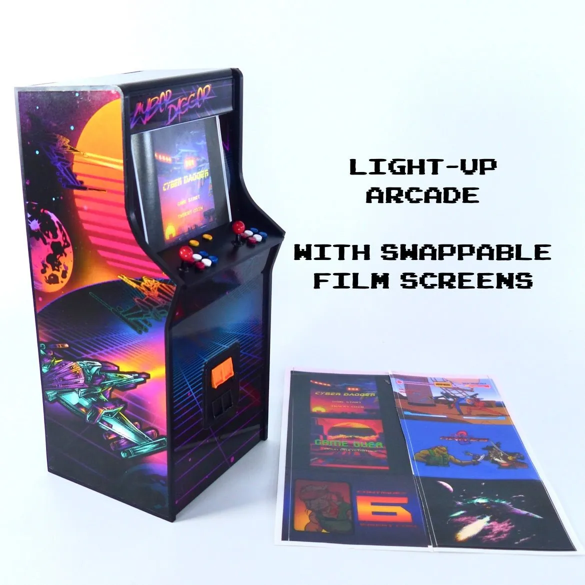 Super Action Stuff Action Figure Accessory Set (Set A: Cyber Dagger Arcade)