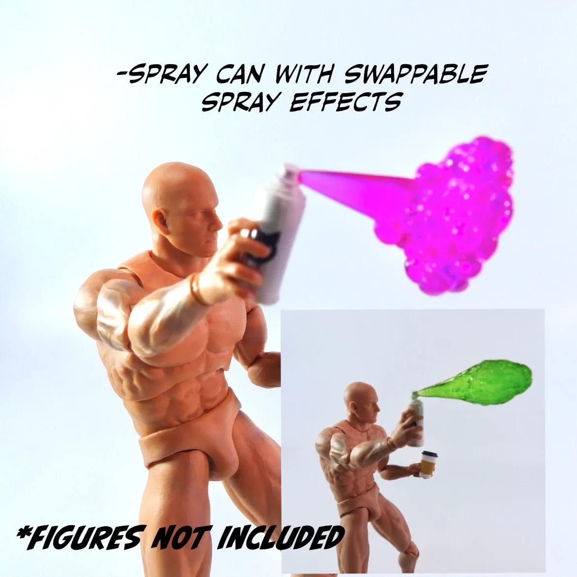 Super Action Stuff Action Figure Accessory Set (Set A: Cyber Dagger Arcade)