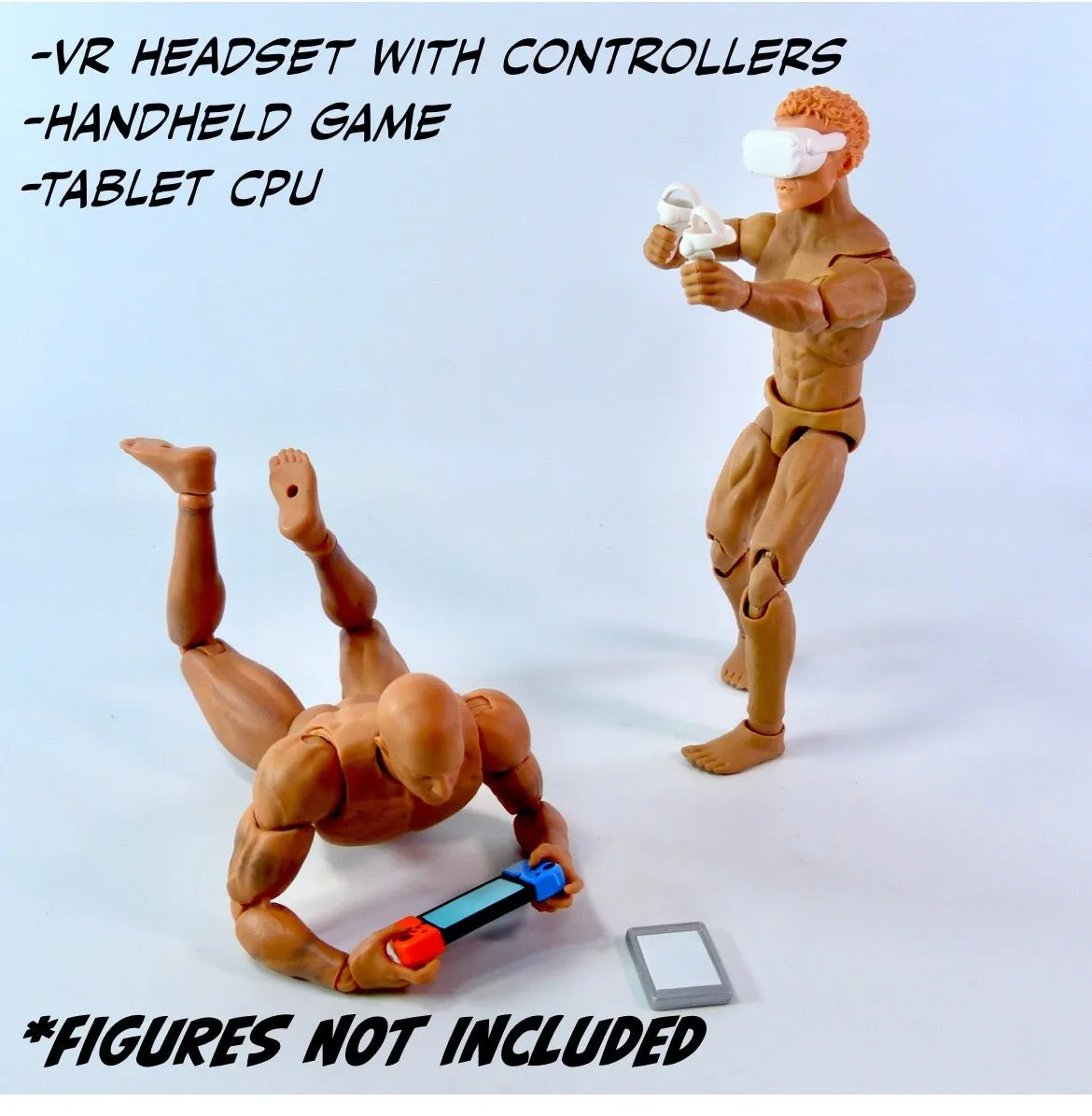 Super Action Stuff Action Figure Accessory Set (Set A: Cyber Dagger Arcade)