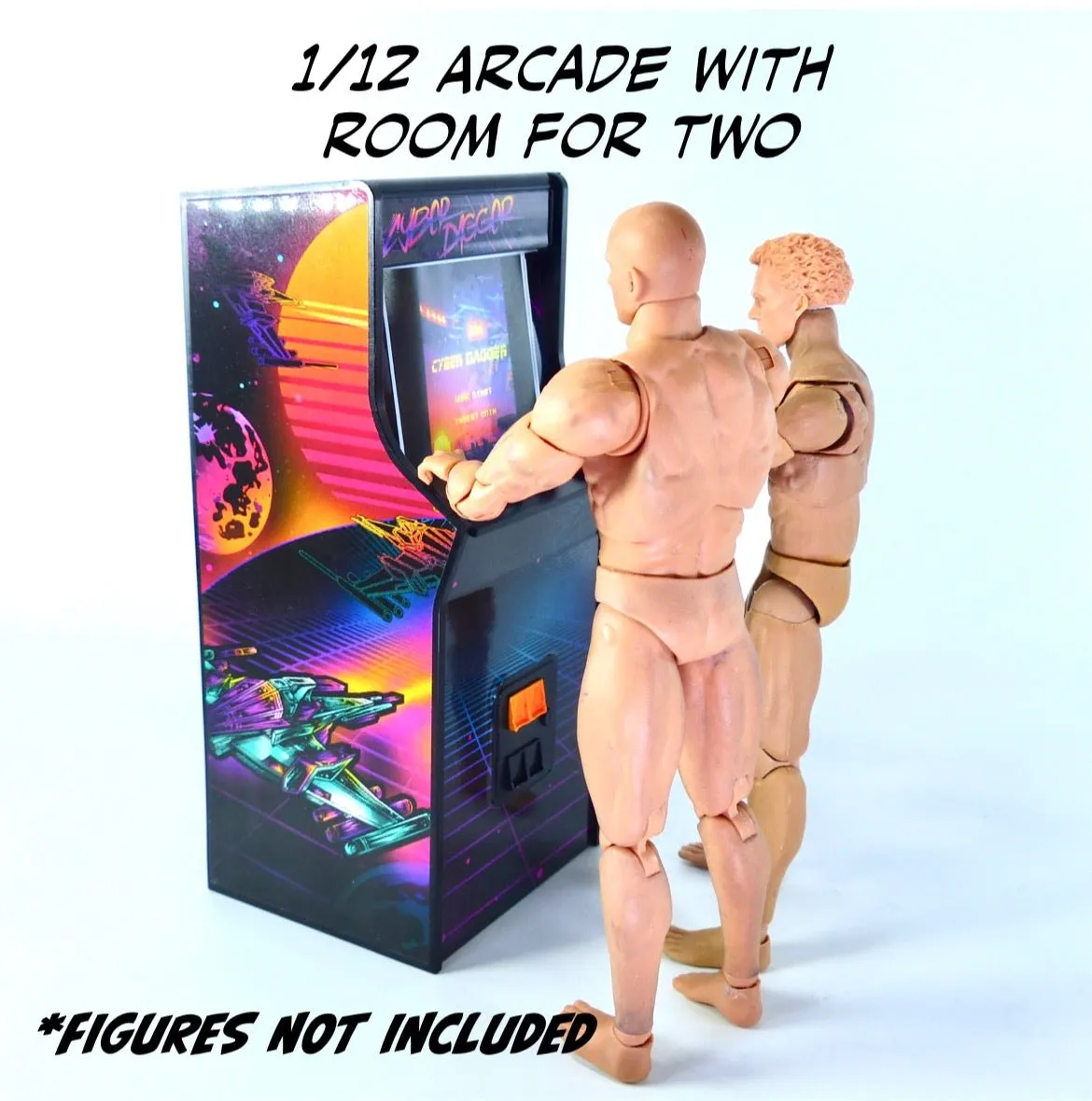 Super Action Stuff Action Figure Accessory Set (Set A: Cyber Dagger Arcade)